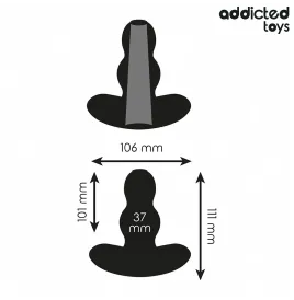 ADDICTED TOYS - PLUG ANAL HUECO SILICONA TALLA L 11.1 CM