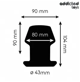 ADDICTED TOYS - EXTREM HOHL ANAL PLUG GRÖSSE L 10,4 CM