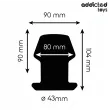 ADDICTED TOYS - EXTREM HOHL ANAL PLUG GRÖSSE L 10,4 CM