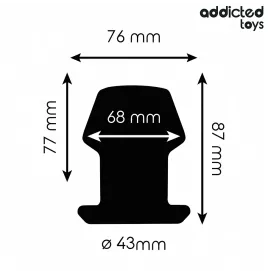 ADDICTED TOYS - EXTREM HOHL ANAL PLUG GRÖSSE M 8,7 CM