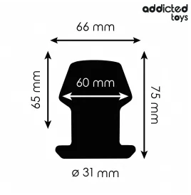 ADDICTED TOYS - PLUG ANAL CREUX EXTRÊME TAILLE S 7,5 CM