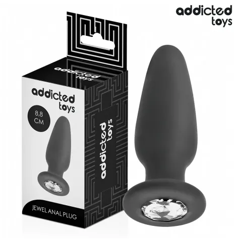 ADDICTED TOYS - PLUG ANAL AVEC BIJOU TAILLE S 8,8 CM