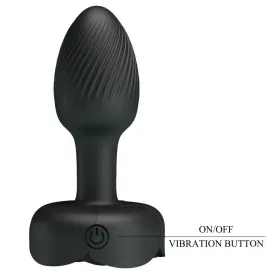 PRETTY LOVE - PLUG ANALE OLMAN CON LUCE LED NERO 8,8 CM