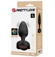 PRETTY LOVE - PLUG ANALE OLMAN CON LUCE LED NERO 8,8 CM PRETTY LOVE - PLUG ANALE OLMAN CON LUCE LED NERO 8,8 CM
