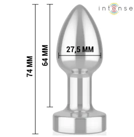 INTENSE - PLUG ANAL 10 VIBRATIONS MÉTAL AVEC TÉLÉCOMMANDE S