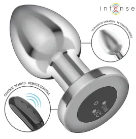 INTENSE - ANAL PLUG 10 VIBRATIONS METAL WITH REMOTE CONTROL L