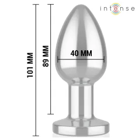INTENSE - ANAL PLUG 10 VIBRATIONS METAL WITH REMOTE CONTROL L