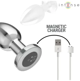 INTENSE - PLUG ANAL 10 VIBRATIONS MÉTAL AVEC TÉLÉCOMMANDE L