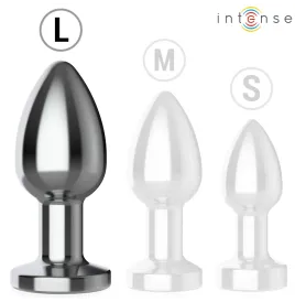 INTENSE - ANAL PLUG 10 VIBRATIONEN METALL MIT FERNBEDIENUNG L