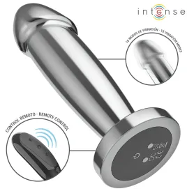 INTENSE - ANAL PLUG 10 VIBRATIONEN METALLDILDO MIT FERNBEDIENUNG S