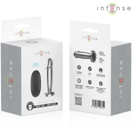 INTENSE - ANAL PLUG 10 VIBRATIONS METAL DILDO WITH REMOTE CONTROL S