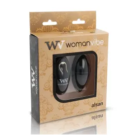 WOMANVIBE - ALSAN EGG TELECOMMANDE NOIR SILICONE NOIR