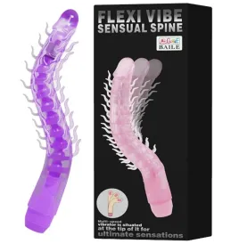 BAILE - FLEXI VIBE SENSUAL SPINE BIEGBARER VIBRIERDILDO FLIEDER 23.5 CM