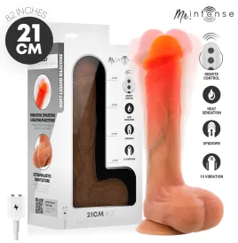 MR INTENSE - BRADLEY DILDO VIBRADOR SILICONA CON EFECTO CALOR Y CONTROL REMOTO 21 CM -Ø- 4.2 CM