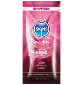 SKINS - EXCITE Gleitmittel auf Wasserbasis, Einzeldosis 5 ml