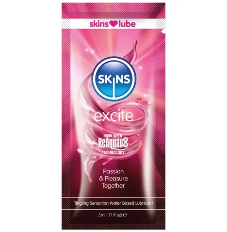 SKINS - EXCITE LUBRICANTE BASE DE AGUA MONODOSIS 5 ML