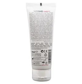 HOT - SUPERGLIDE EDIBLE LUBRICANT WATERBASED RASPBERRY 75 ML