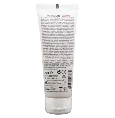 HOT - SUPERGLIDE LUBRIFICANTE COMMESTIBILI A BASE DACQUA LAMPONE 75 ML