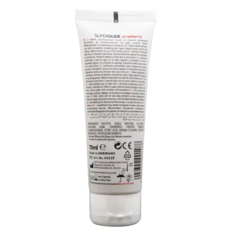 HOT - SUPERGLIDE LUBRIFICANTE COMMESTIBILI A BASE DACQUA FRAGOLA 75 ML