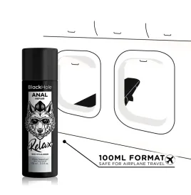 BLACK HOLE - RÉPARATION ANALE RELAX À BASE DEAU AVEC HYALURON 100 ML