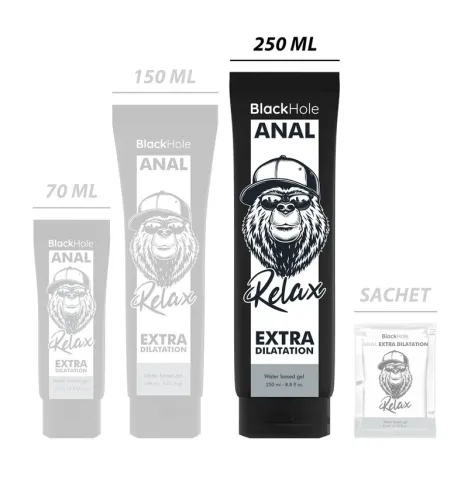 BLACK HOLE - GEL A BASE DACQUA DILATAZIONE ANALE 250 ML