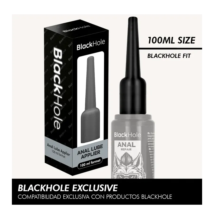 BLACK HOLE - ANAL LUBE APPLIER L SIZE 100 ML BLACK HOLE - ANAL LUBE APPLIER L SIZE 100 ML