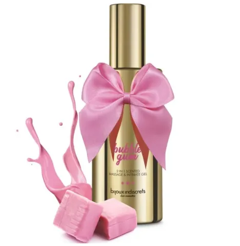 BIJOUX INDISCRETS - GEL DE MASSAGE ET INTIME PARFUMÃ 2 EN 1 Ã LA BULLE GUM 100 ML
