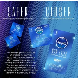 SKINS - LOT DE 4 PRÉSERVATIFS SANS LATEX