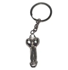 DIABLO PICANTE - PORTACHIAVI PENE IN METALLO ARGENTO