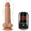 CYBER SILICOCK - STRAP-ON JUDE SILICONE LIQUIDE AVEC 3 ANNEAUX GRATUITS 18 CM -O- 3.2 CM