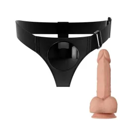PRETTY LOVE - SLIP HARNAIS HARNAIS UNIVERSEL AVEC GODE JERRY 21,8 CM NATUREL