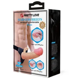 PRETTY LOVE - MAVIS HARNESS UNIVERSAL SLIP MIT DILDO 19 CM NATUR