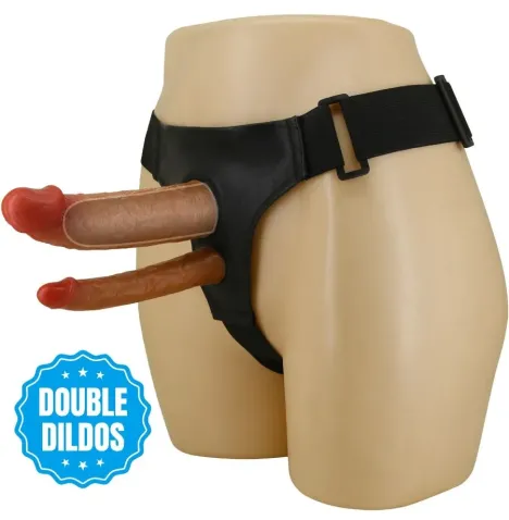 PRETTY LOVE - SLIP KEAVEN HARNESS UNIVERSALE E COMODO DOPPIO DILDO