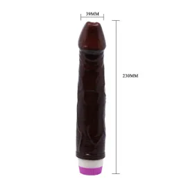 BAILE - WAVES OF PLEASURE VIBRATOR 23 CM BROWN