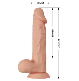 BAILE - BELLISSIMO INCONTRO BURAQ VIBRAZIONE 24 CM NATURALE