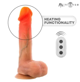 MR INTENSE - LOGAN VIBRATEUR GODEMICHET EN SILICONE AVEC EFFET CHAUFFANT ET TÉLÉCOMMANDE 20 CM -Ø- 4,1 CM
