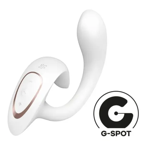 SATISFYER - G FOR GODDESS 1 VIBRATEUR LAPIN BLANC