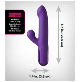 FANTASY FOR HER - VIBRADOR RABBIT SUPER SONIX THRUSTER MORADO