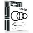 ADDICTED TOYS - SET DI ANELLI PER PENE NERO ADDICTED TOYS - SET DI ANELLI PER PENE NERO