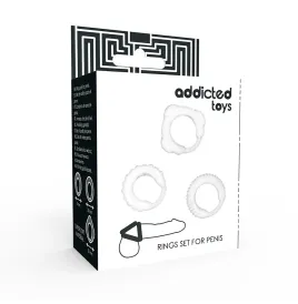 ADDICTED TOYS - C-RING SET CLEAR