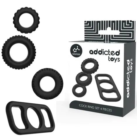 ADDICTED TOYS - ENSEMBLE DANNEAU PÉNIAL 4 PIÈCES