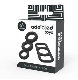 ADDICTED TOYS - COCK RING SET 4 STÜCK