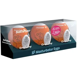 SATISFYER - 3 UOVA MASTURBATORI NAUGHTY, SAVAGE and CRUNCHY