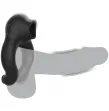 BLACKandSILVER - ANELLO VIBRATORE IN SILICONE 3 MOTORI RICARICABILE NERO BLACKandSILVER - ANELLO VIBRATORE IN SILICONE 3 MOTORI RICARICABILE NERO