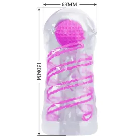 PRETTY LOVE - FANTASY MALE MASTURBATOR WITH INTERNAL SPIRAL AND TRANSPARENT BALLS