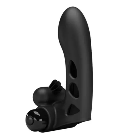 PRETTY LOVE - COUVERCLE DE DOIGT VIBRATEUR ORLANDO NOIR