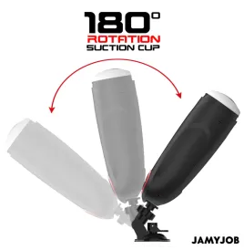 JAMYJOB - AUTOMATISCHER VAGINA-MASTURBATOR MIT GRAVITY-FUNKTION, 5 SAUGMODI