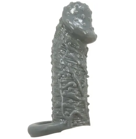 PRETTY LOVE - MODELLO REALISTICO DI INGRANDIMENTO E MANICA DI RITARDO PER IL PENE 2 GRIGIO