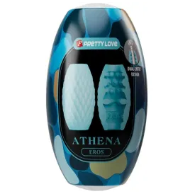 PRETTY LOVE - ATHENA EROS SILICONE MALE MASTURBATOR SKY BLUE