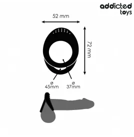 ADDICTED TOYS - ANELLO PER PENE A DOPPIA TEXTURE